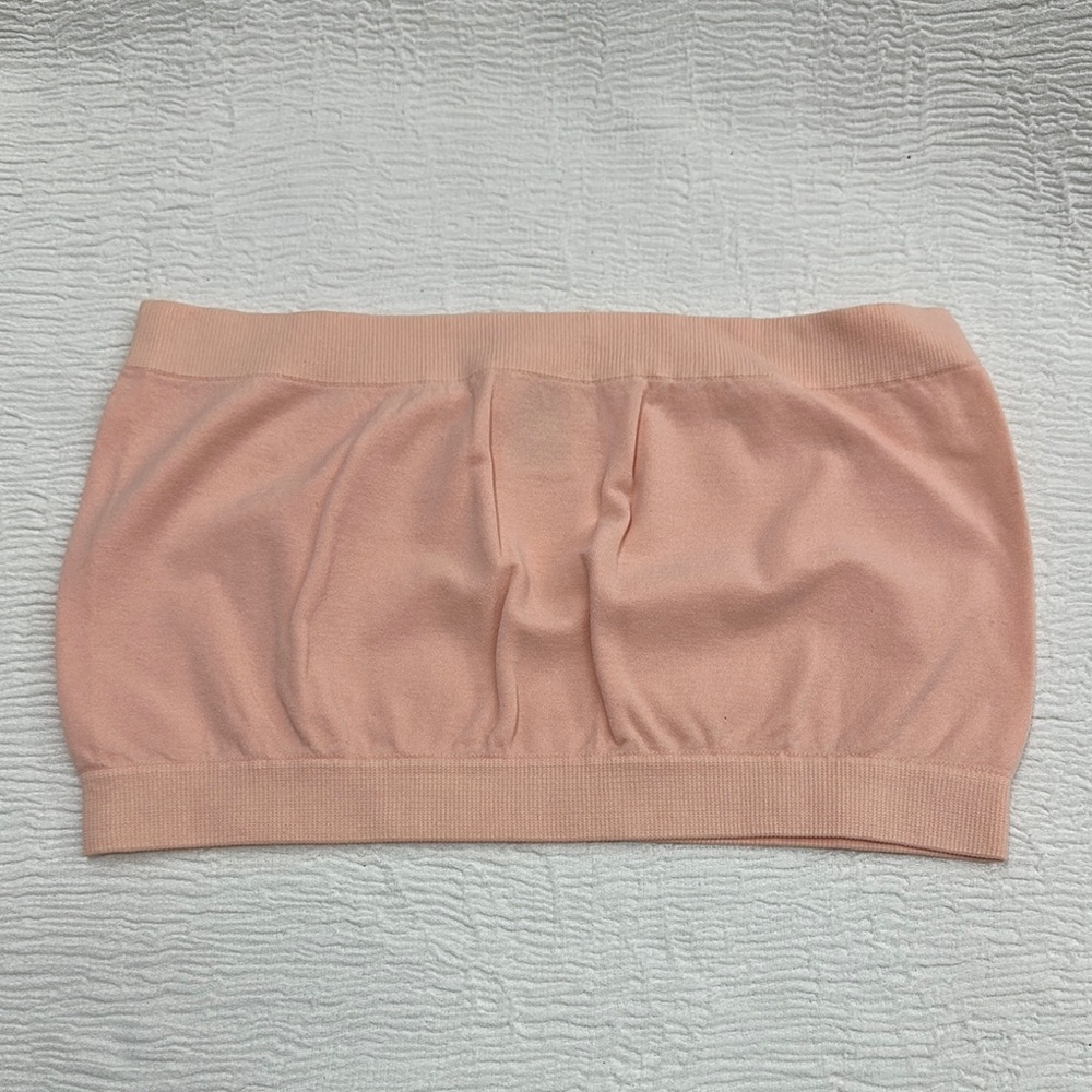 Peach Bandeau Top
